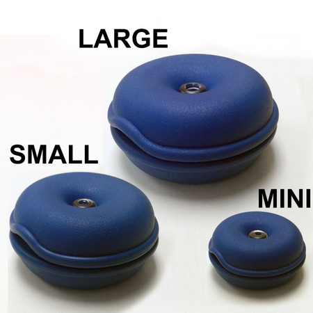 ELECTRIDUCT Cable Turtle Organizer 3pc Set- Mini, Small, Large- Blue TURTLE-SET3-BL
